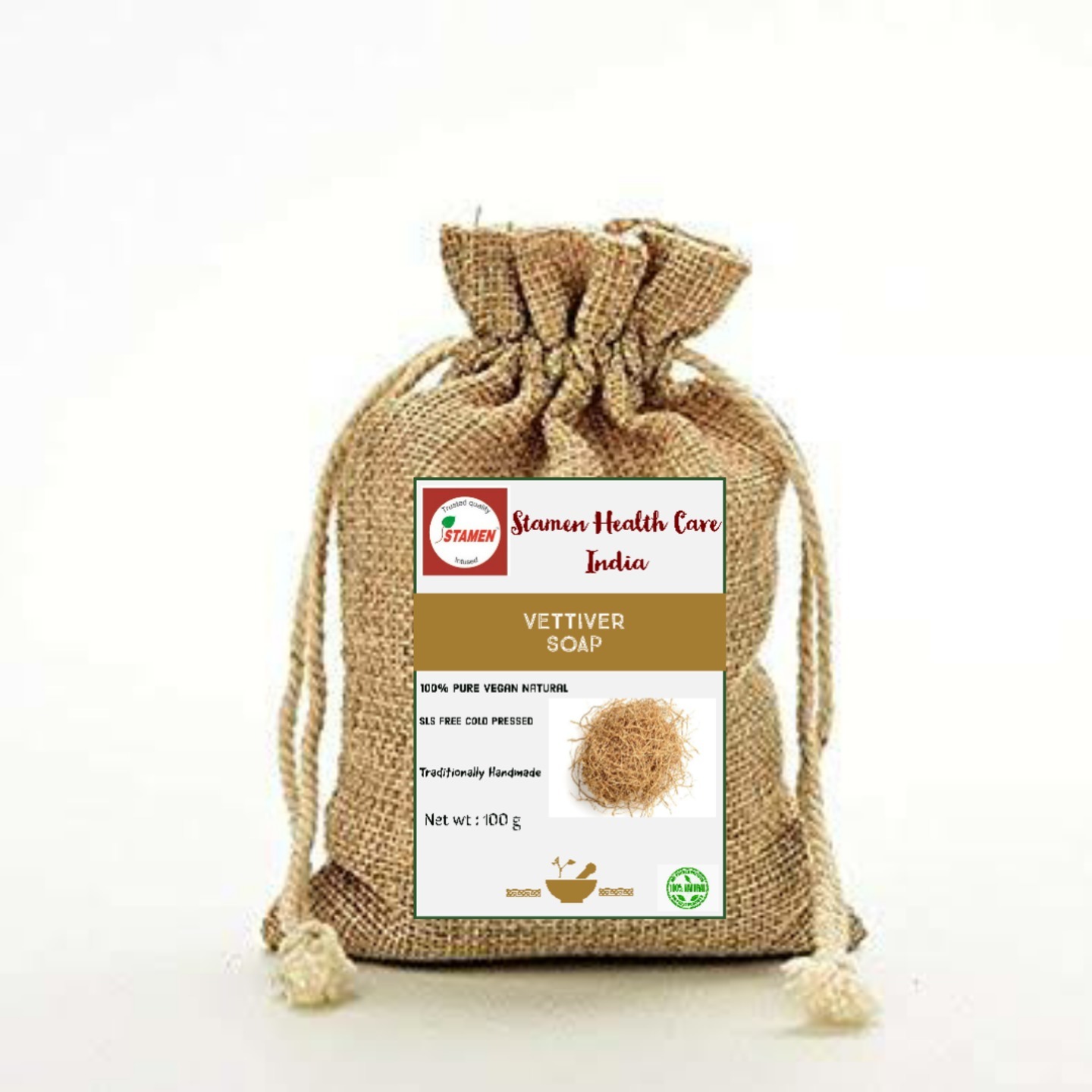 Herbal Vettiver Soap - 100g