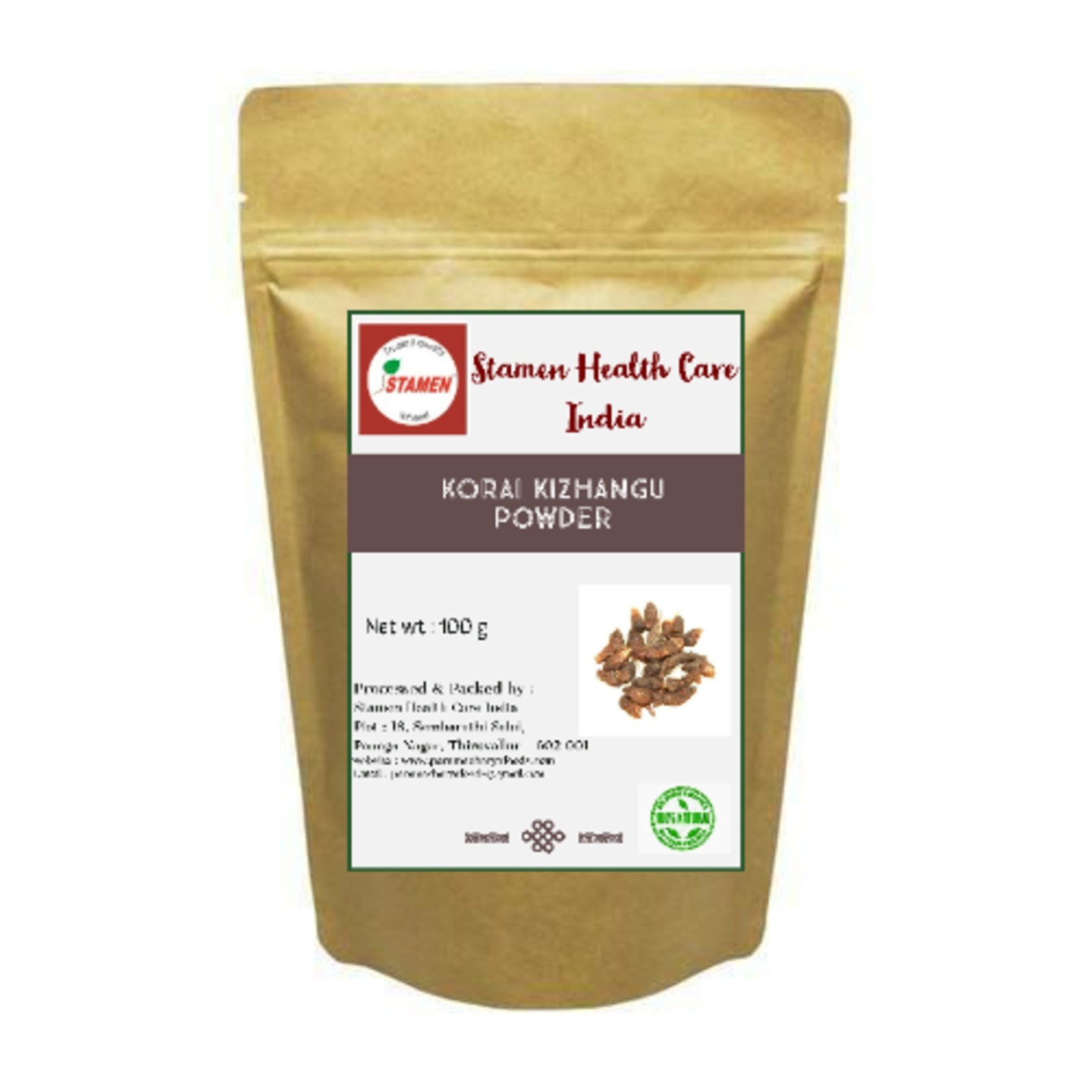 Korai kizhangu - Cyperus rotundus - Nut Grass Powder - 100g