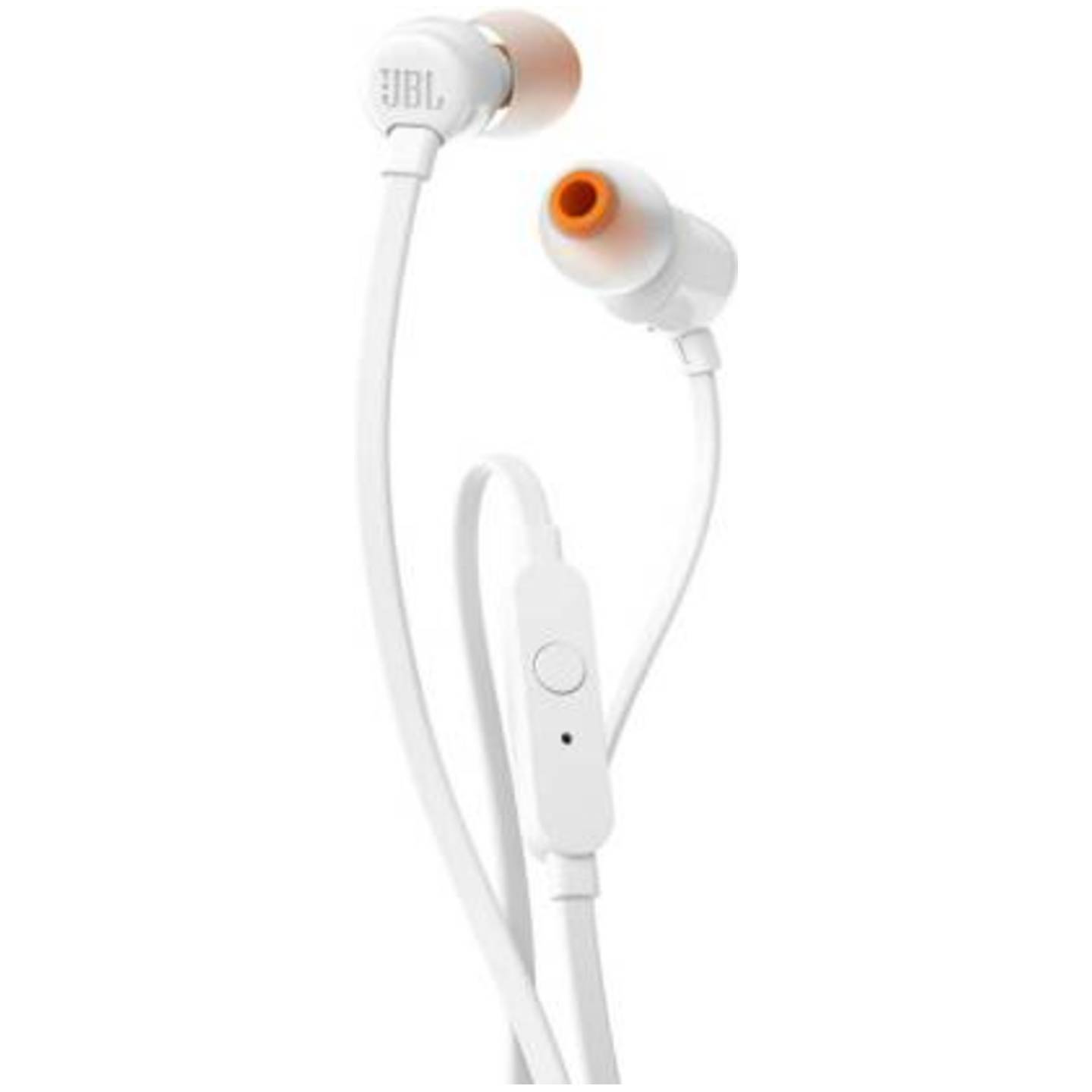 JBL T160 Wired Headset  (White, Wired in the ear)