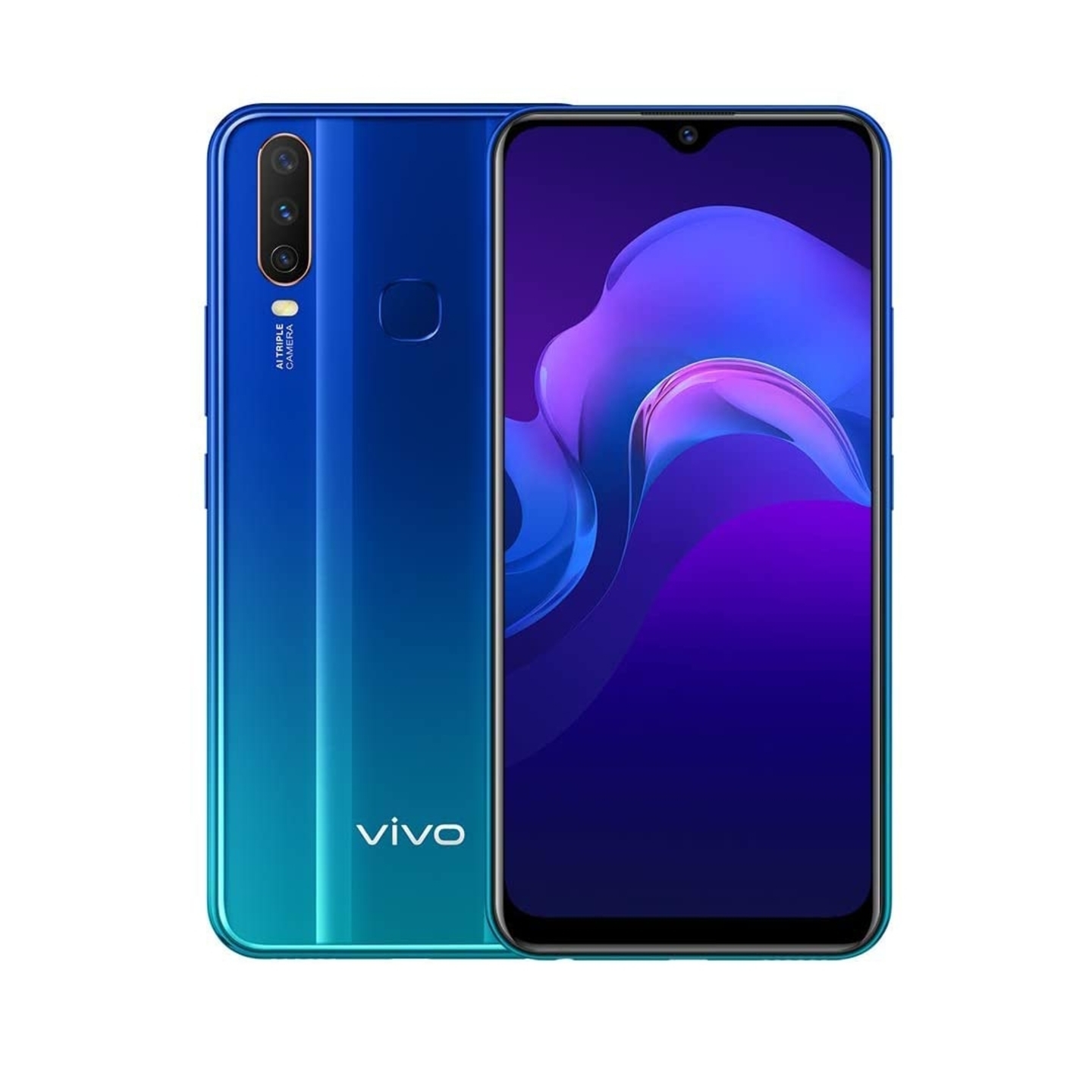 Vivo Y12 (Aqua Blue, 3GB RAM, 64GB Storage) 
