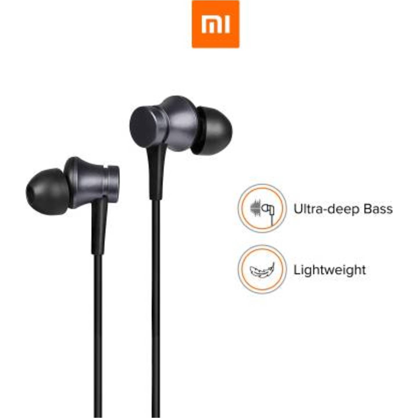 Mi Basic Wired Headset with Mic  Black, Wired in the ear
