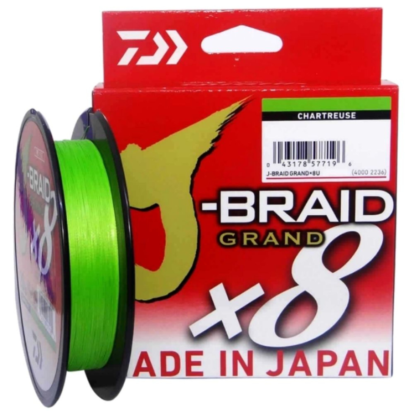 Daiwa J-Braid X8 135m Chartreuse