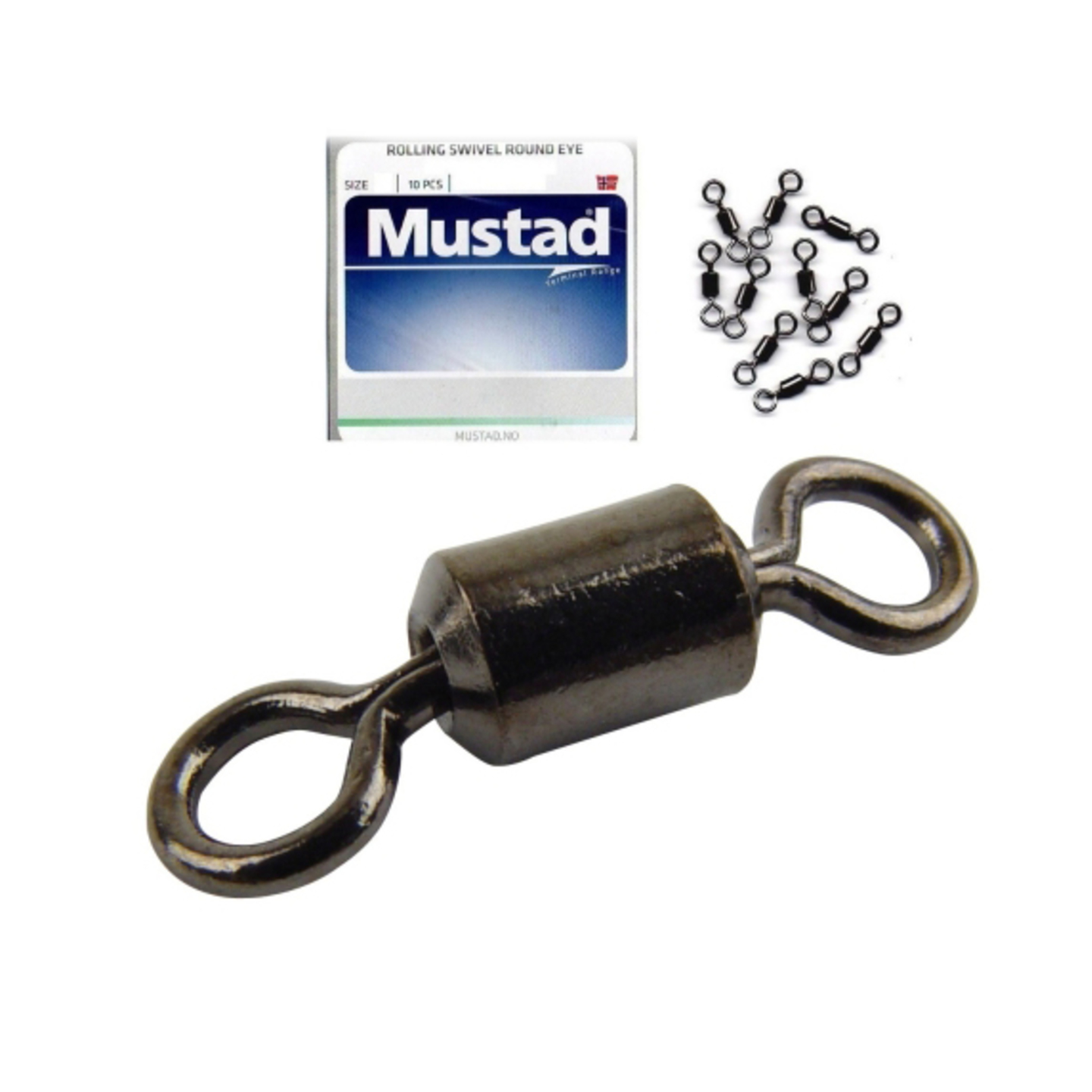 Mustad Round Eye Rolling Swivel