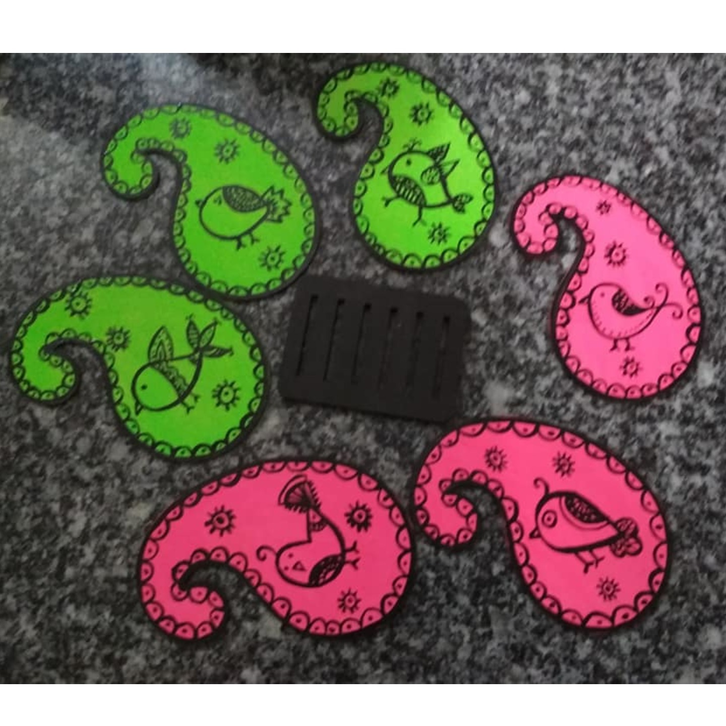 Hand Painting Teacoasters 