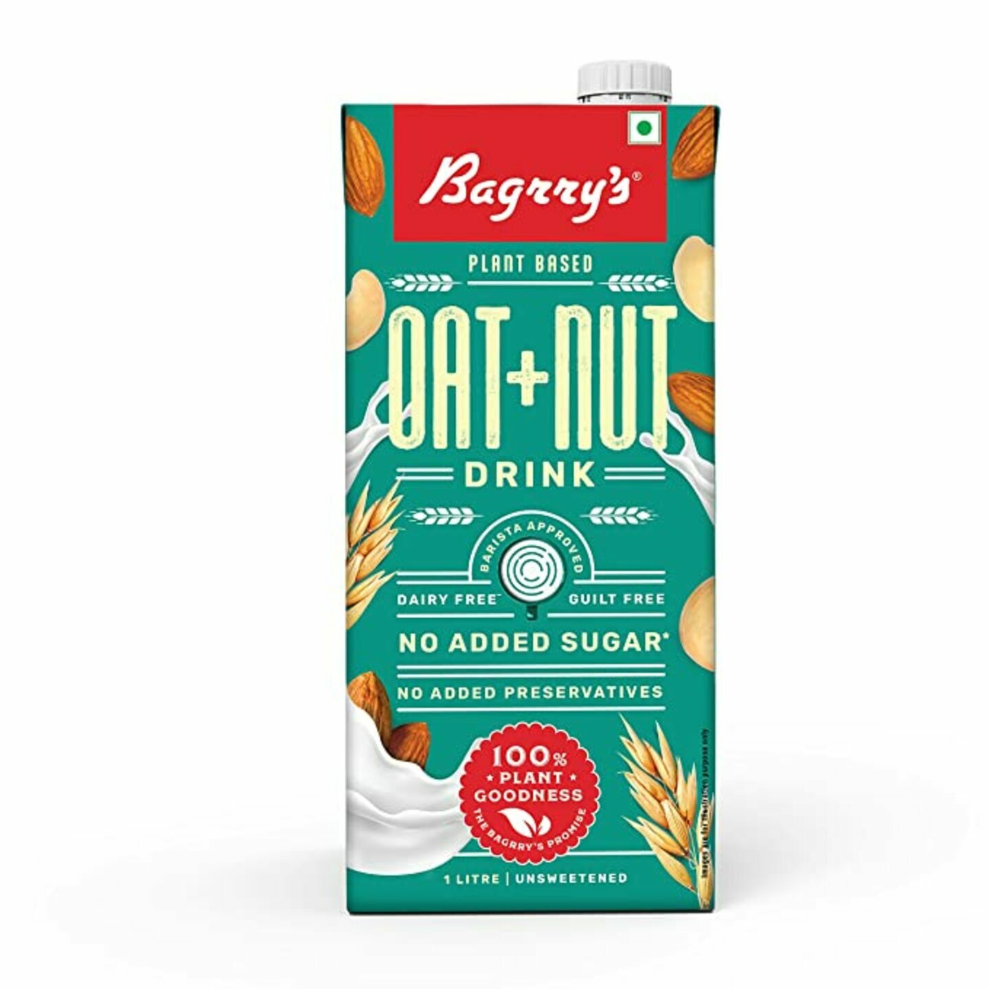  1 LTR Bagrrys Plant Based Oat + Nut Drink 1l, Creamy Classic