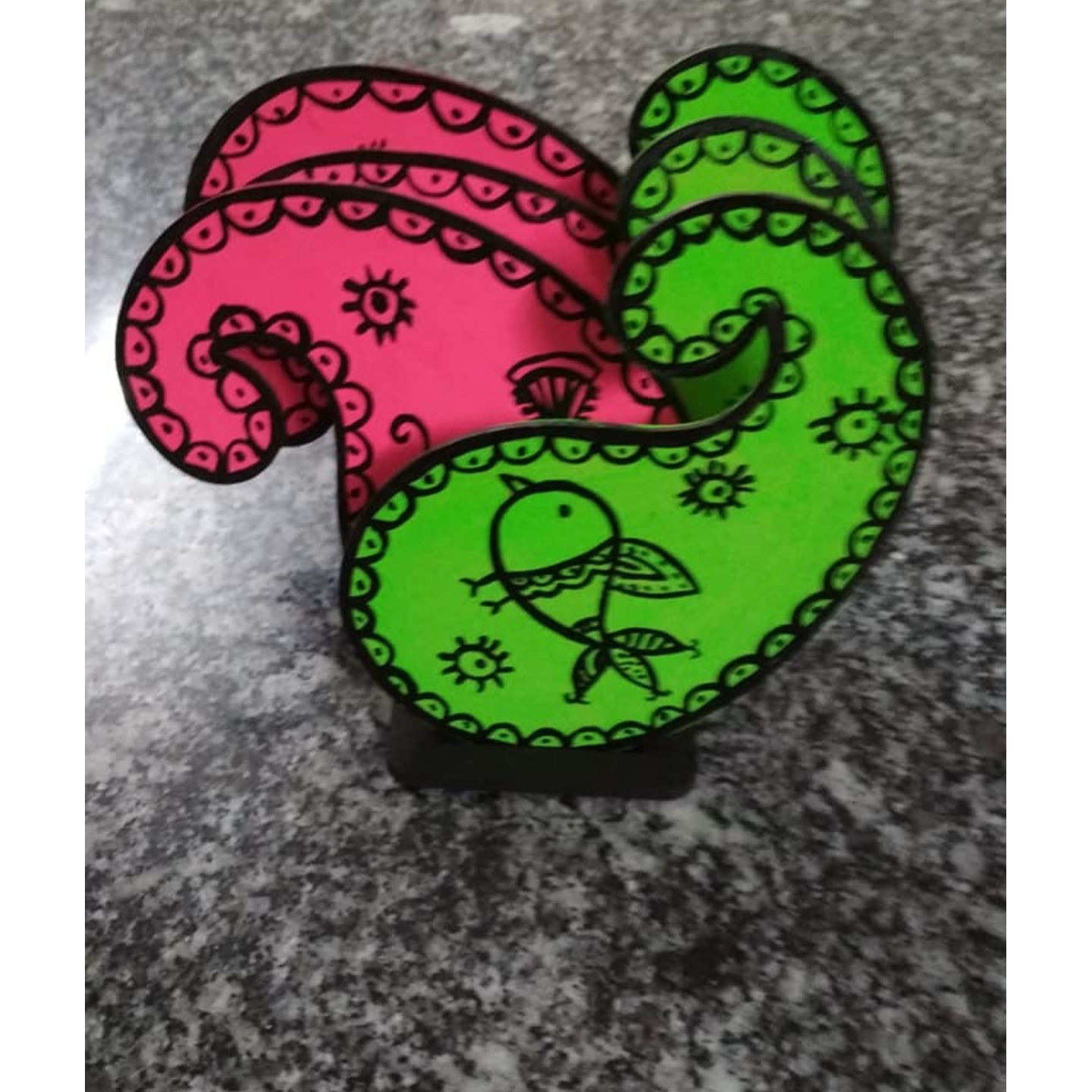 Hand Painting Teacoasters 
