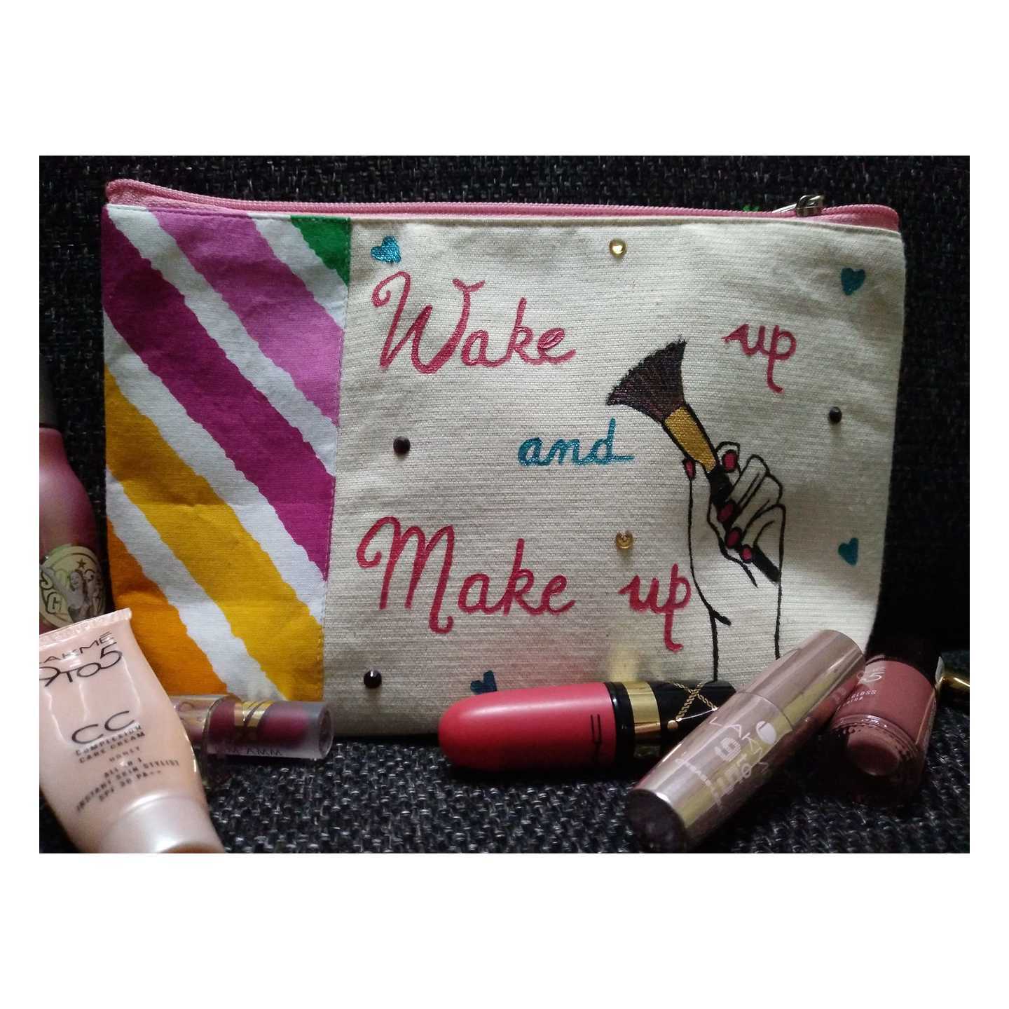 Hand Painting Makeup Pouch 