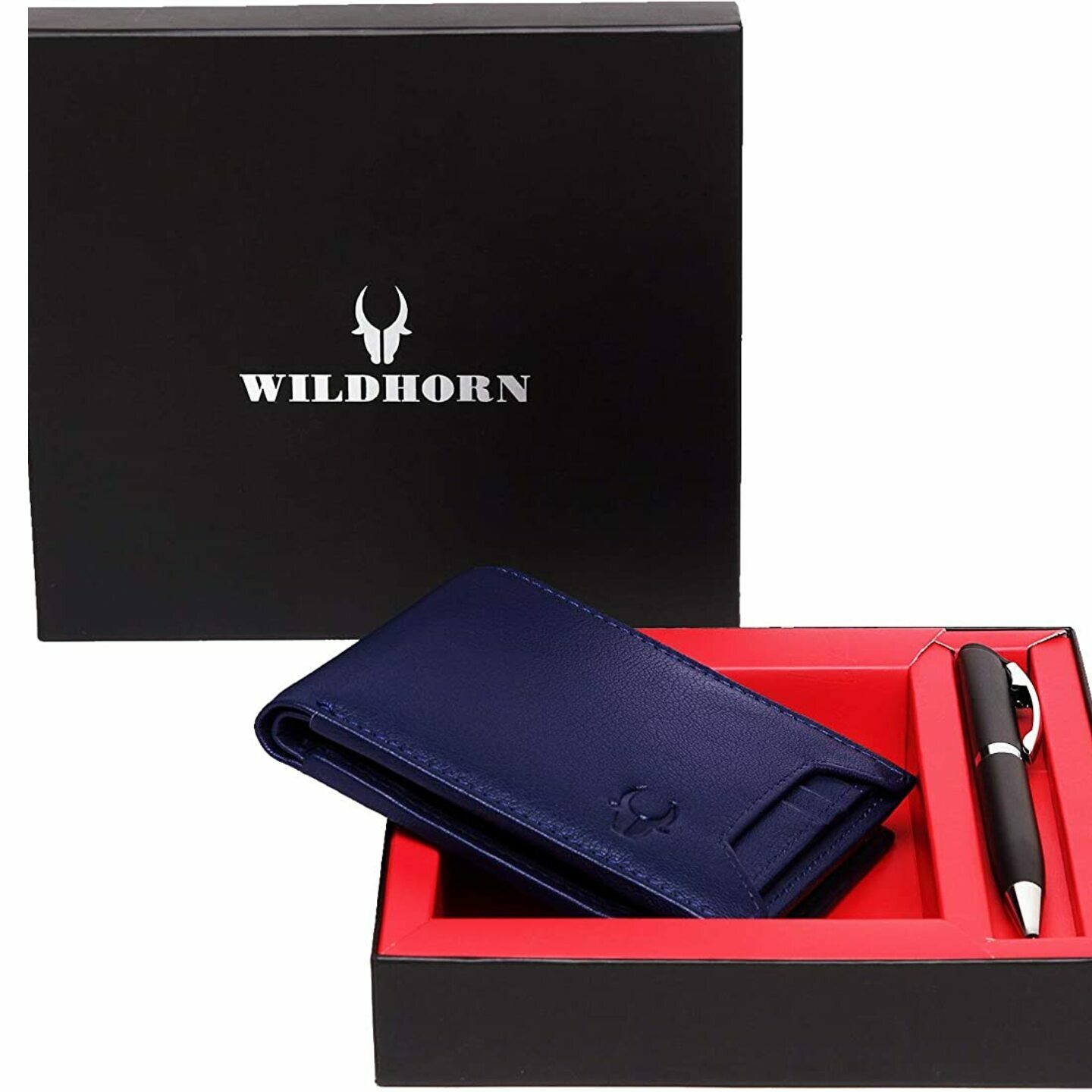 Wildhorn Urbane Men Wallet Combo Blue