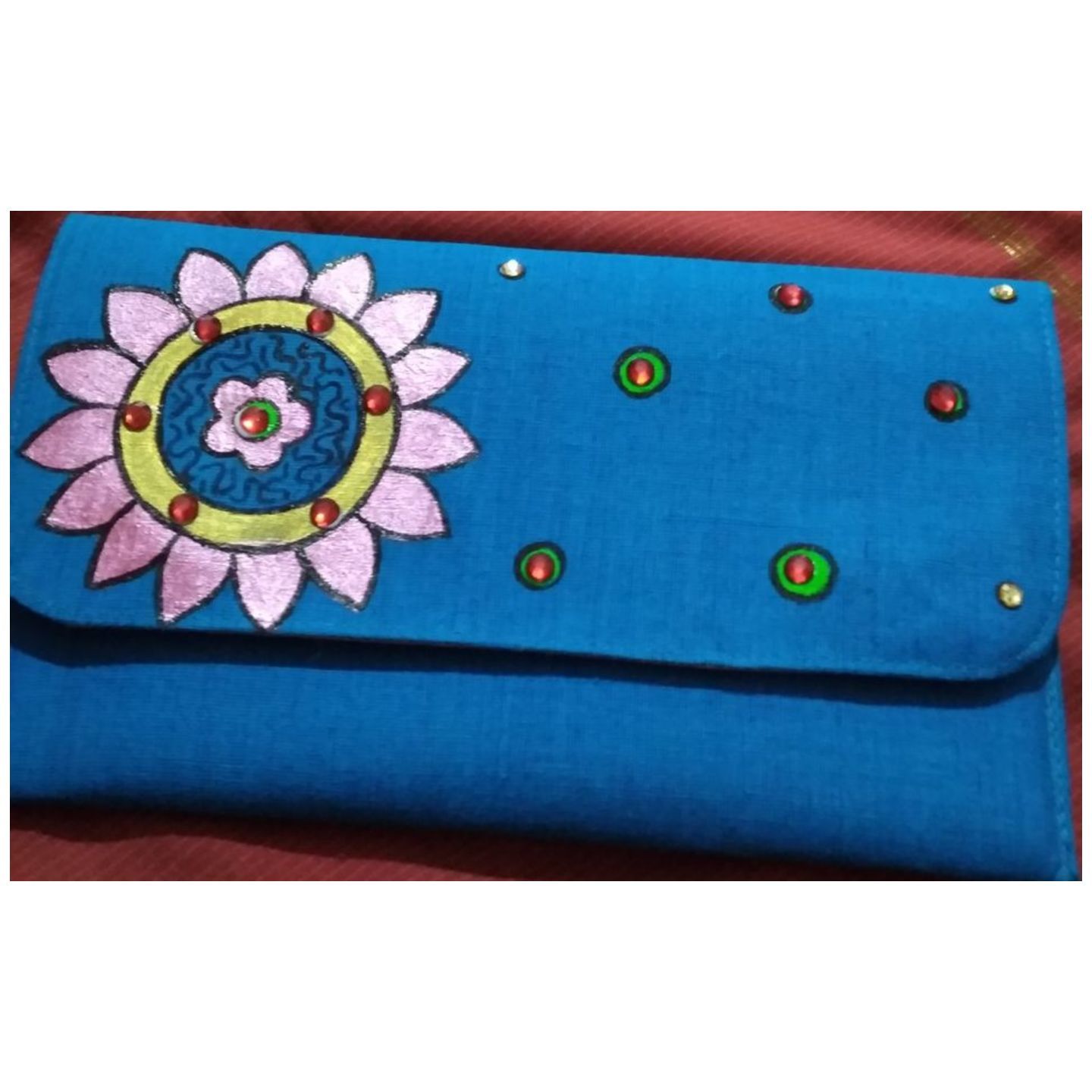 Hand Painting clutch design
