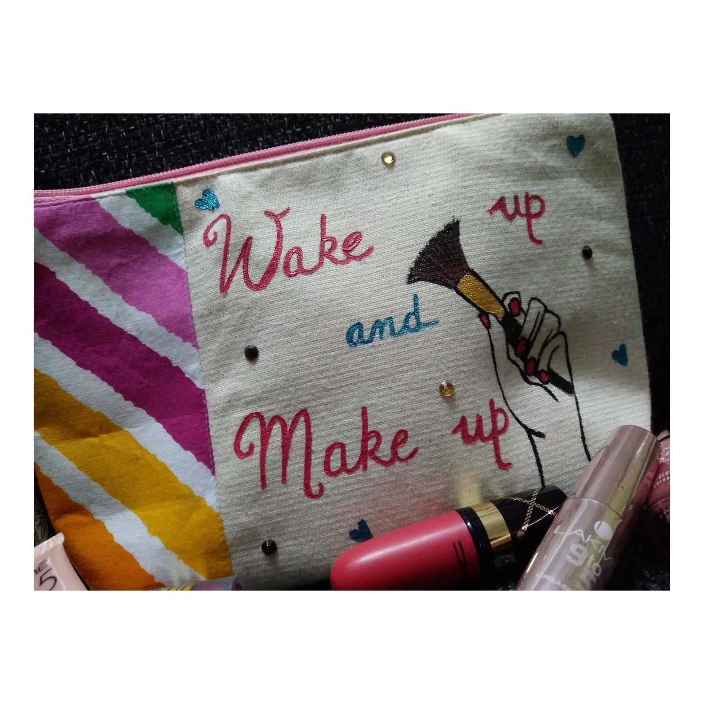 Hand Painting Makeup Pouch 