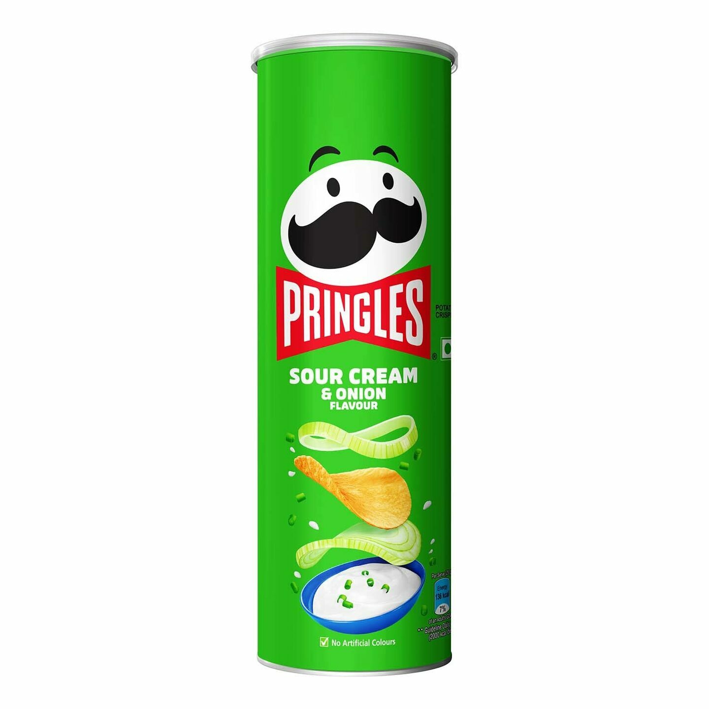 134 GRAM Pringles Sour Cream & Onion Flavour  Potato Chips 