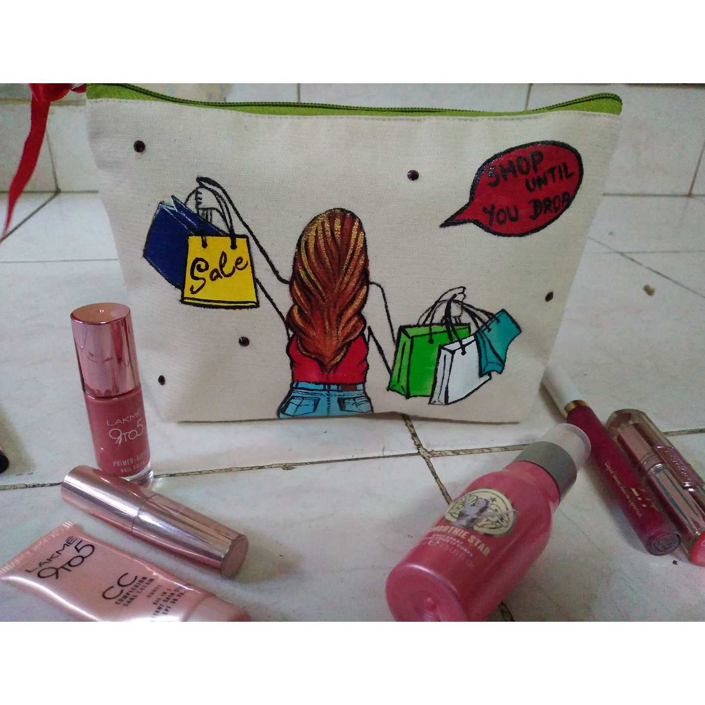 Hand Painting Makeup Pouch 