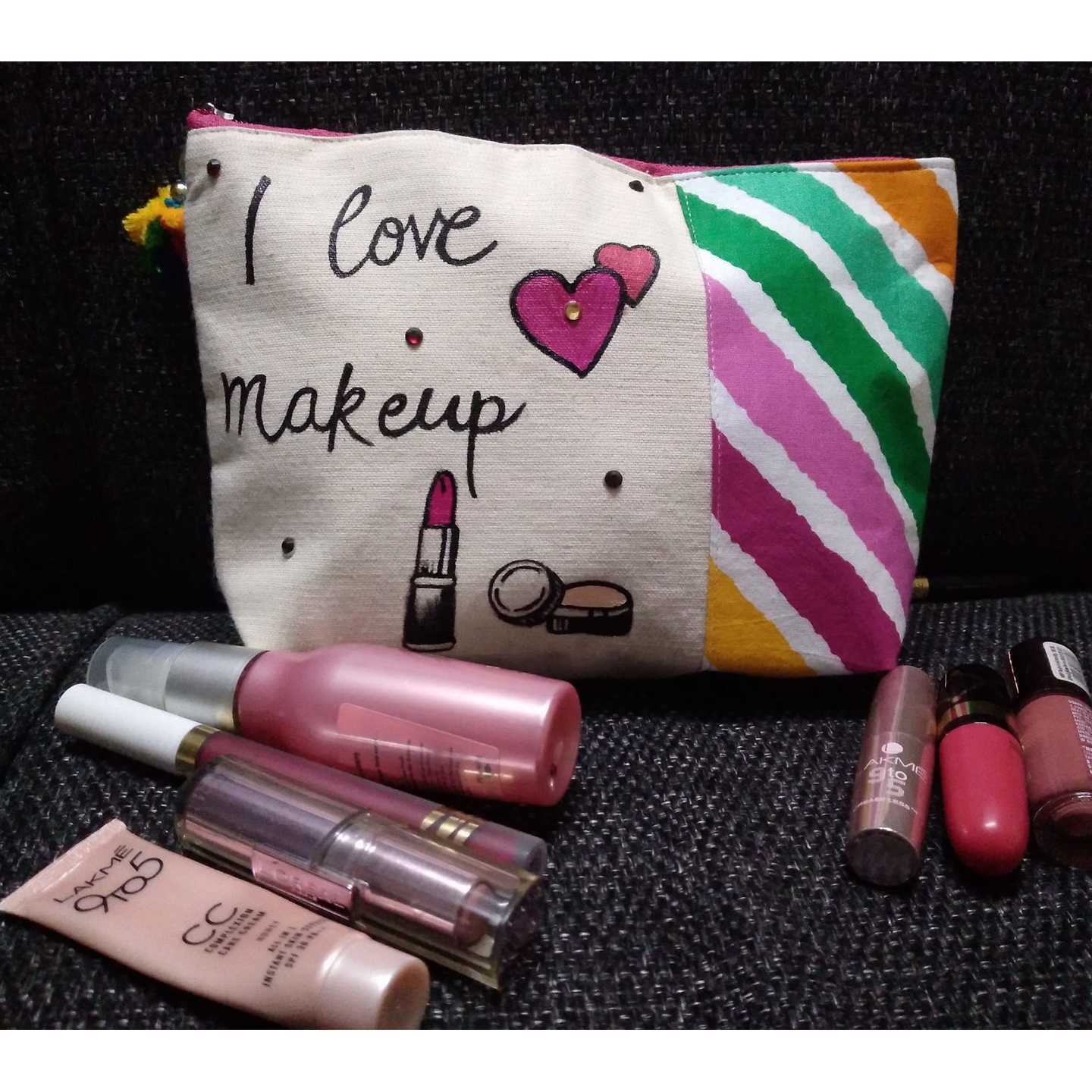 Hand Painting Makeup Pouch 