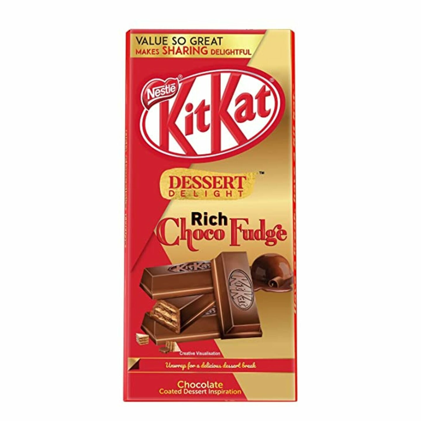 Nestle KitKat DESSERT DELIGHT Rich Choco Fudge Wafer Bar