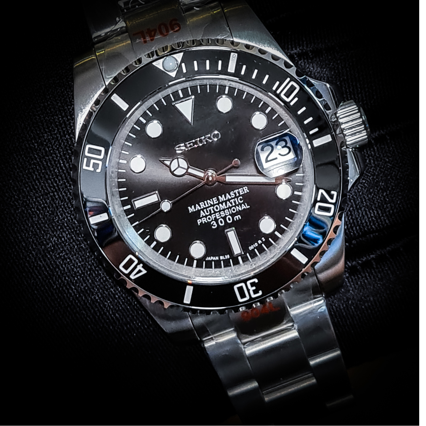 Seiko Black Submariner Mod