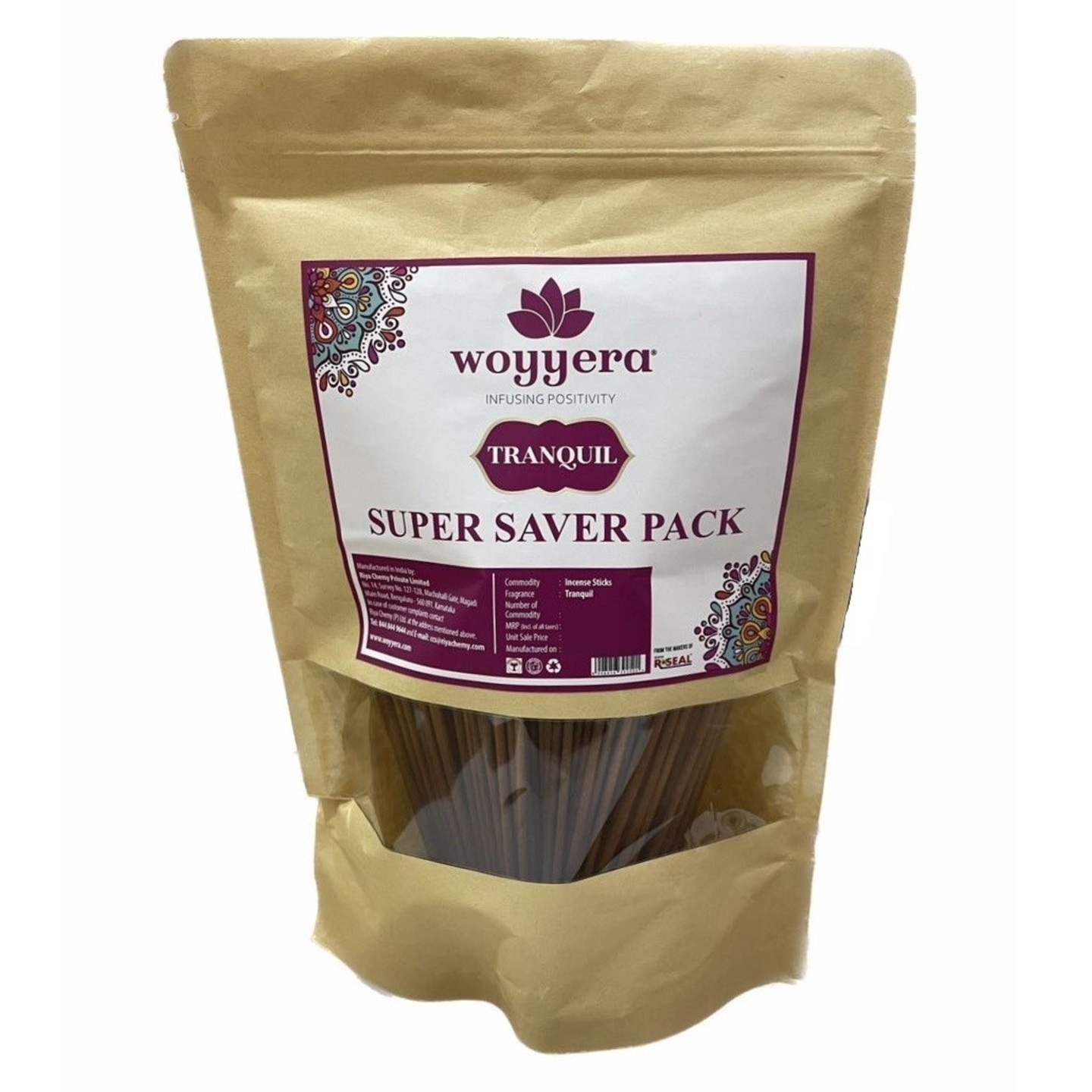 WOYYERA Incense Stick - Tranquil Fragrance - SUPER SAVER PACK
