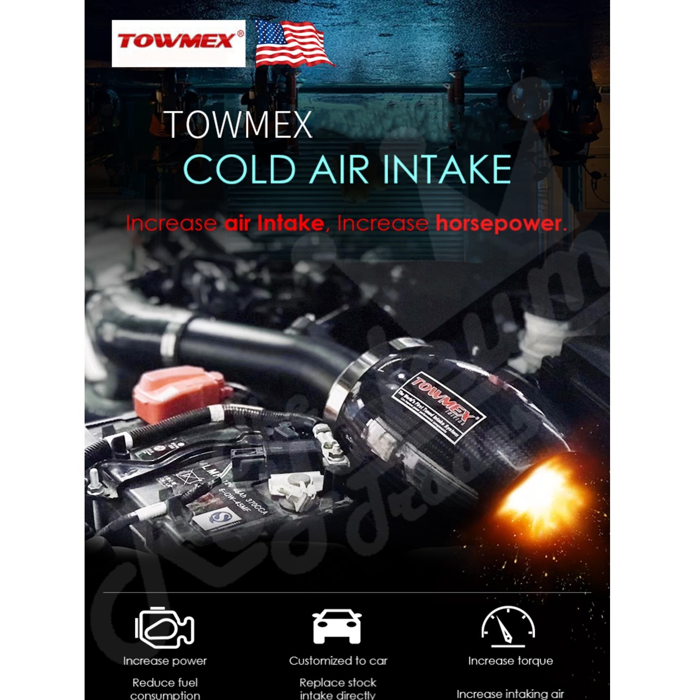 TOWMEX INITIAL Aero Cold Air Intake System