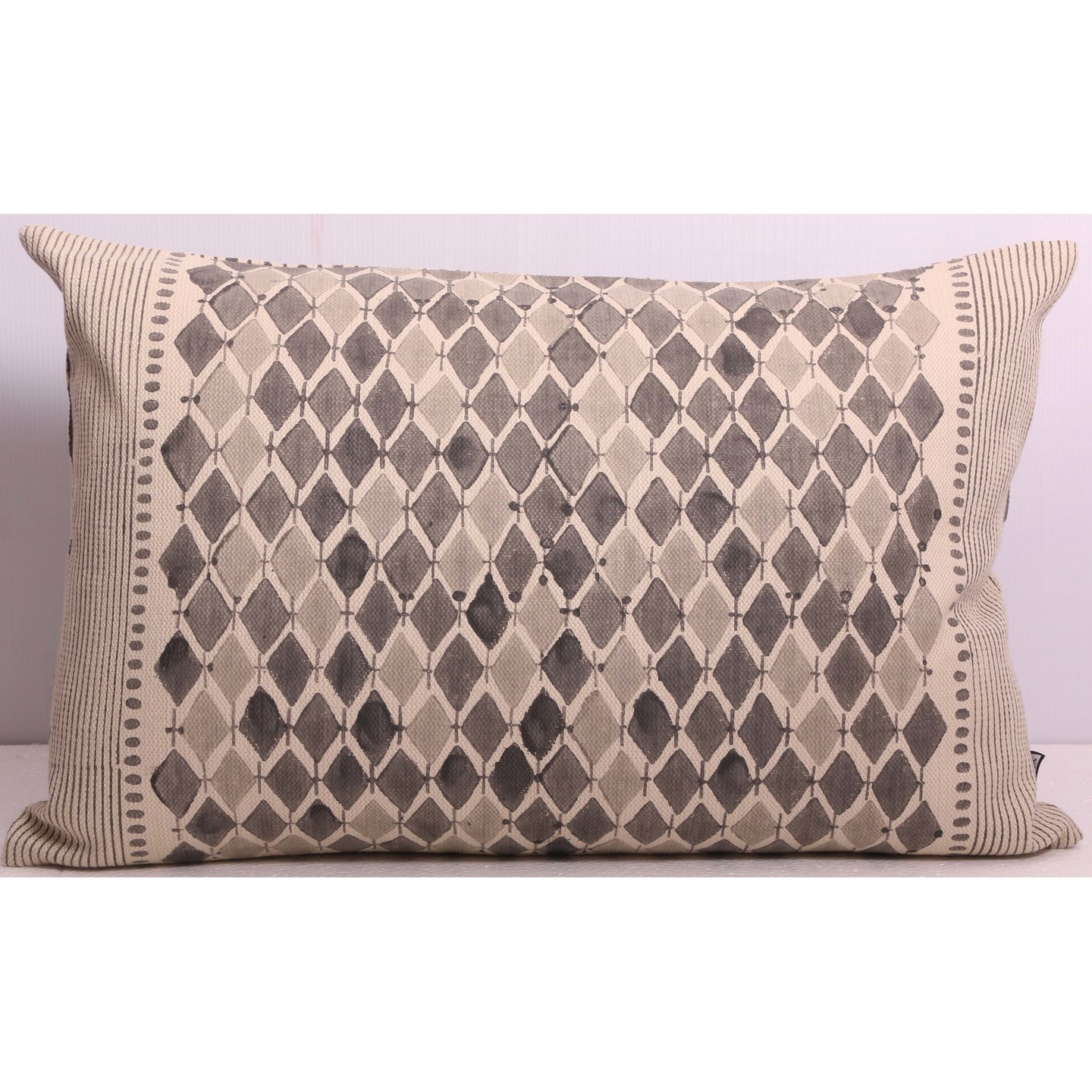 Grey Diamond - Rectangular Cushion Cover