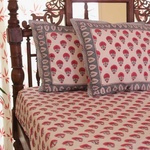 Fuchsia Flora Bedsheet Set