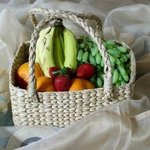 Basket - Kauna Grass With Handle