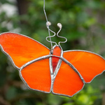 Bright Orange Sun Catcher - Butterfly