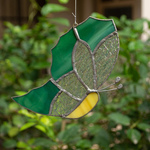 One With the Green Sun Catcher - Butterfly