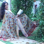 Dupatta Kalamkari - Floral Fantasy