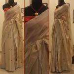Soft Tussar Half and Half Saree