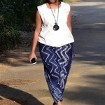 Shibori Slouch Pants