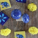 Denim Blue Bottle Stopper