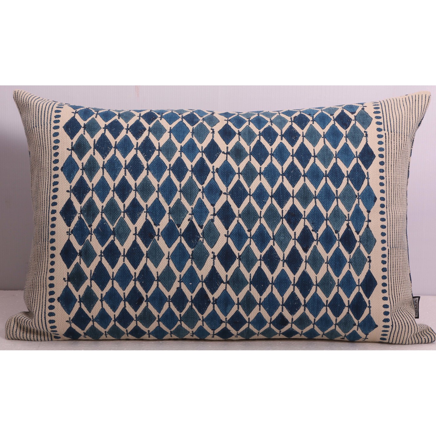 Indigo Diamond - Rectangular Cushion Cover
