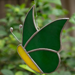 Green & Yellow Sun Catcher - Butterfly