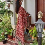 Dupatta Kalamkari - Peacock Dance