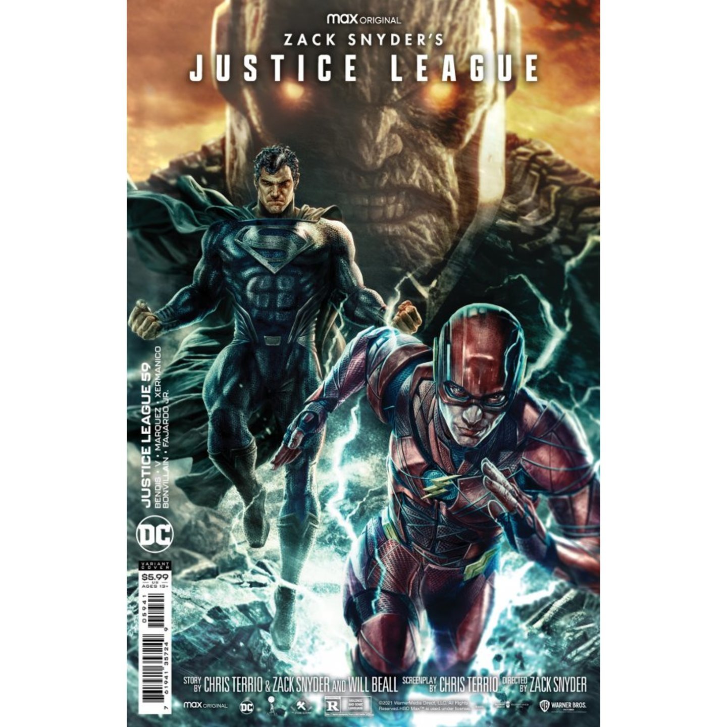 JUSTICE LEAGUE #59 CVR D LEE BERMEJO SNYDER CUT VARIANT