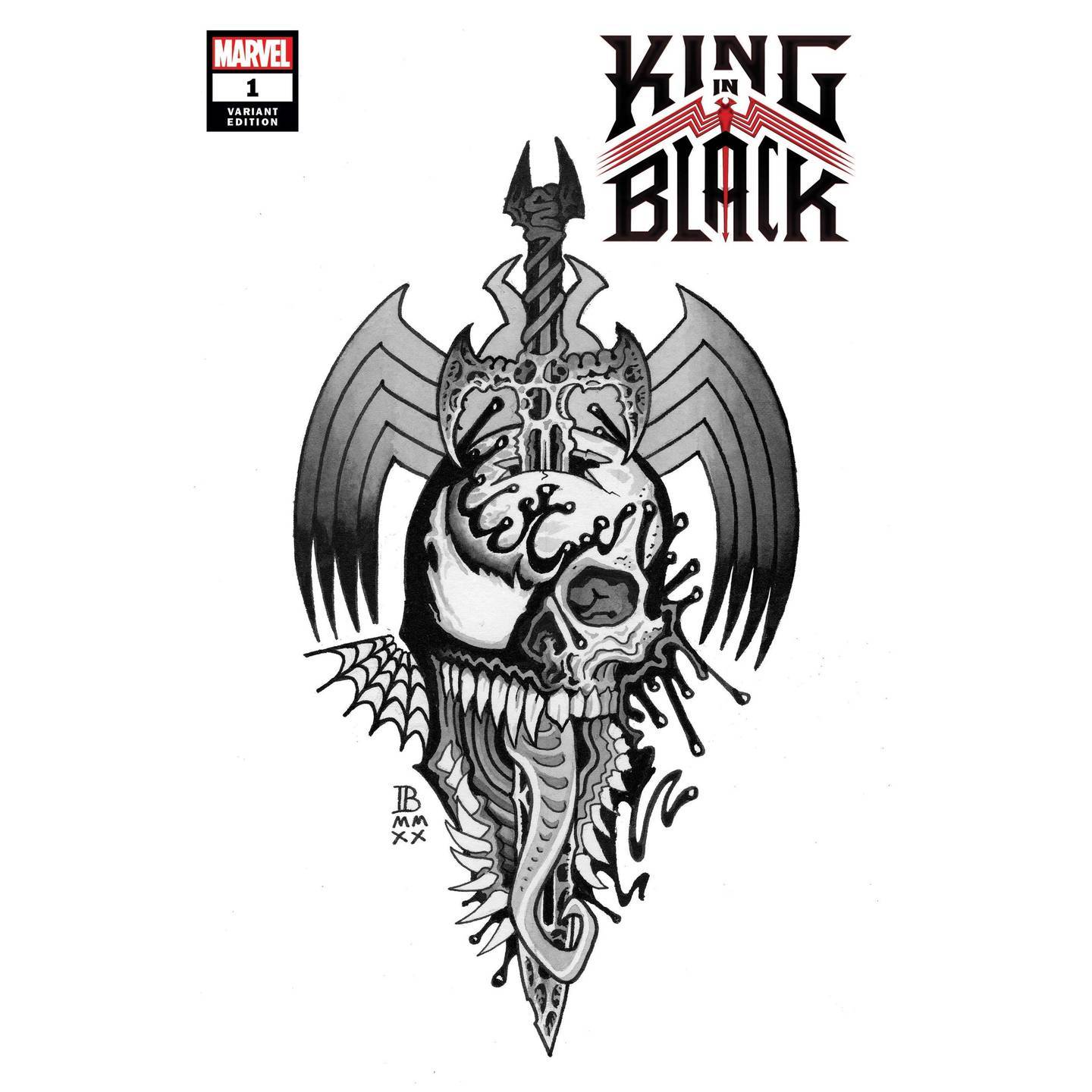 KING IN BLACK 1 OF 5 BEDERMAN TATTOO VAR