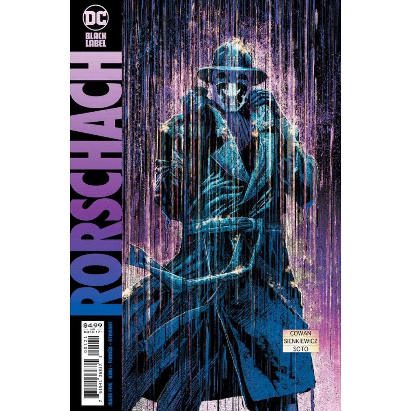 RORSCHACH #5 (OF 12) CVR B DENYS COWAN & BILL SIENKIEWICZ VAR (MR)