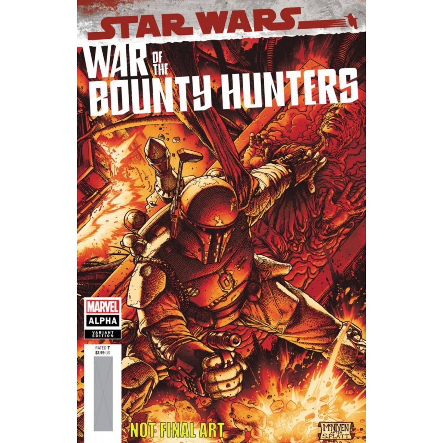 STAR WARS WAR BOUNTY HUNTERS ALPHA #1 MCNIVEN CRIMSON VAR