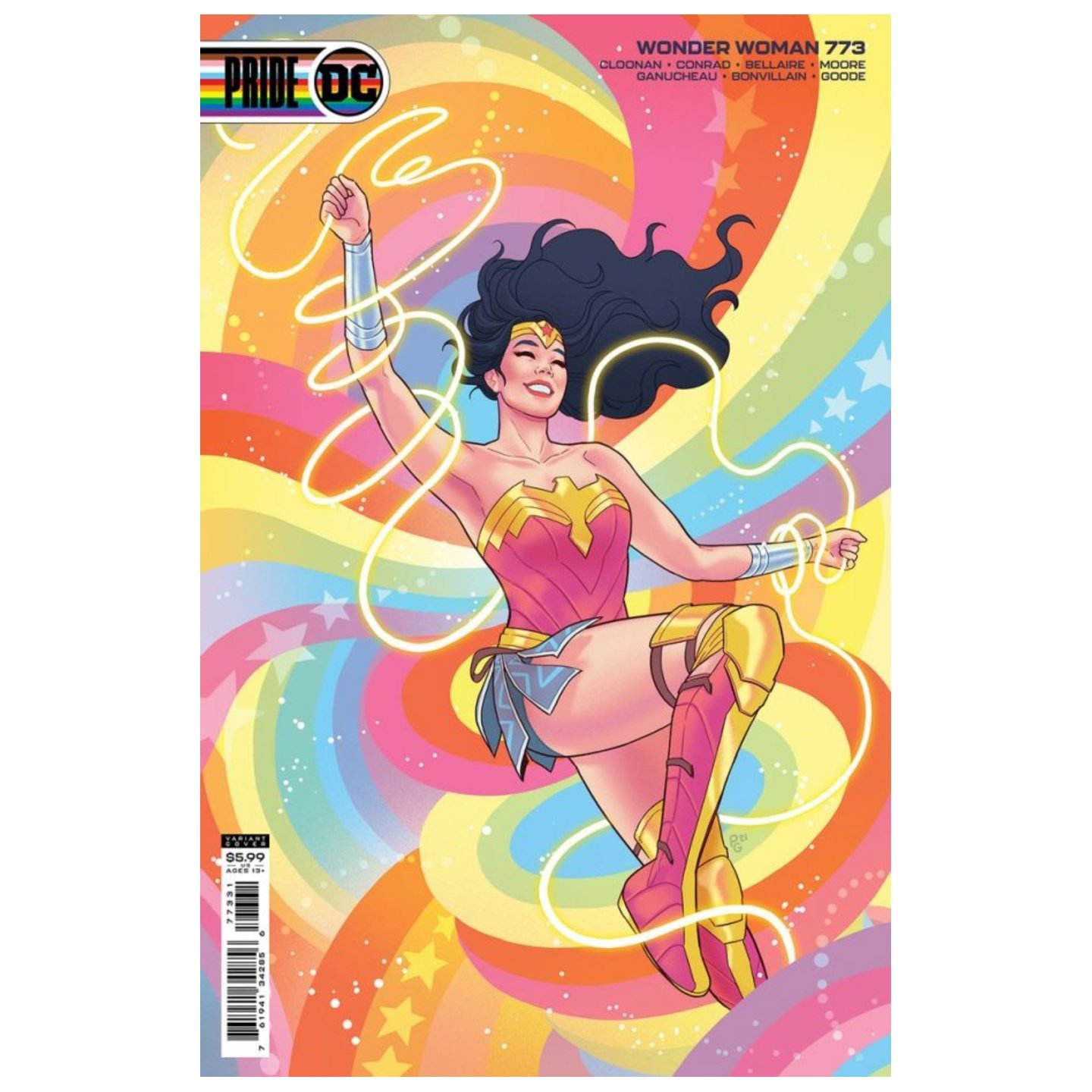 WONDER WOMAN #773 CVR C PAULINA GANUCHEAU PRIDE MONTH CARD STOCK VAR