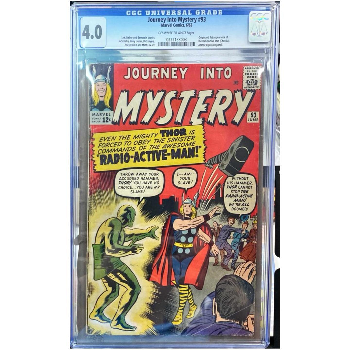 JOURNEY INTO MYSTERY #93 CGC 4.0