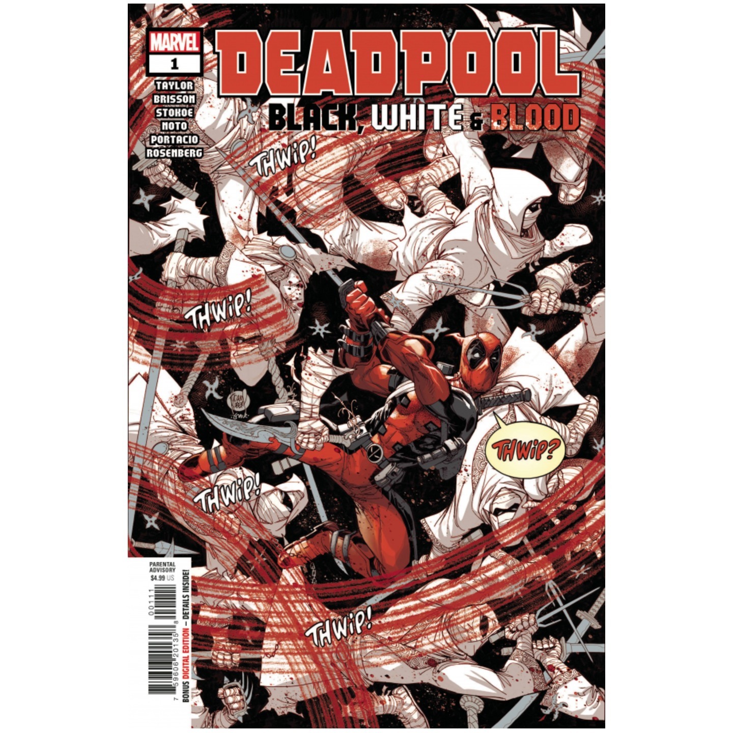 DEADPOOL BLACK WHITE BLOOD #1 (OF 5)