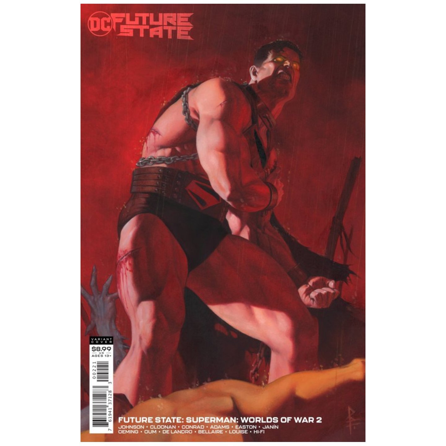 FUTURE STATE SUPERMAN WORLDS OF WAR #2 (OF 2) CVR B RICCARDO FEDERICI CARD STOCK VAR