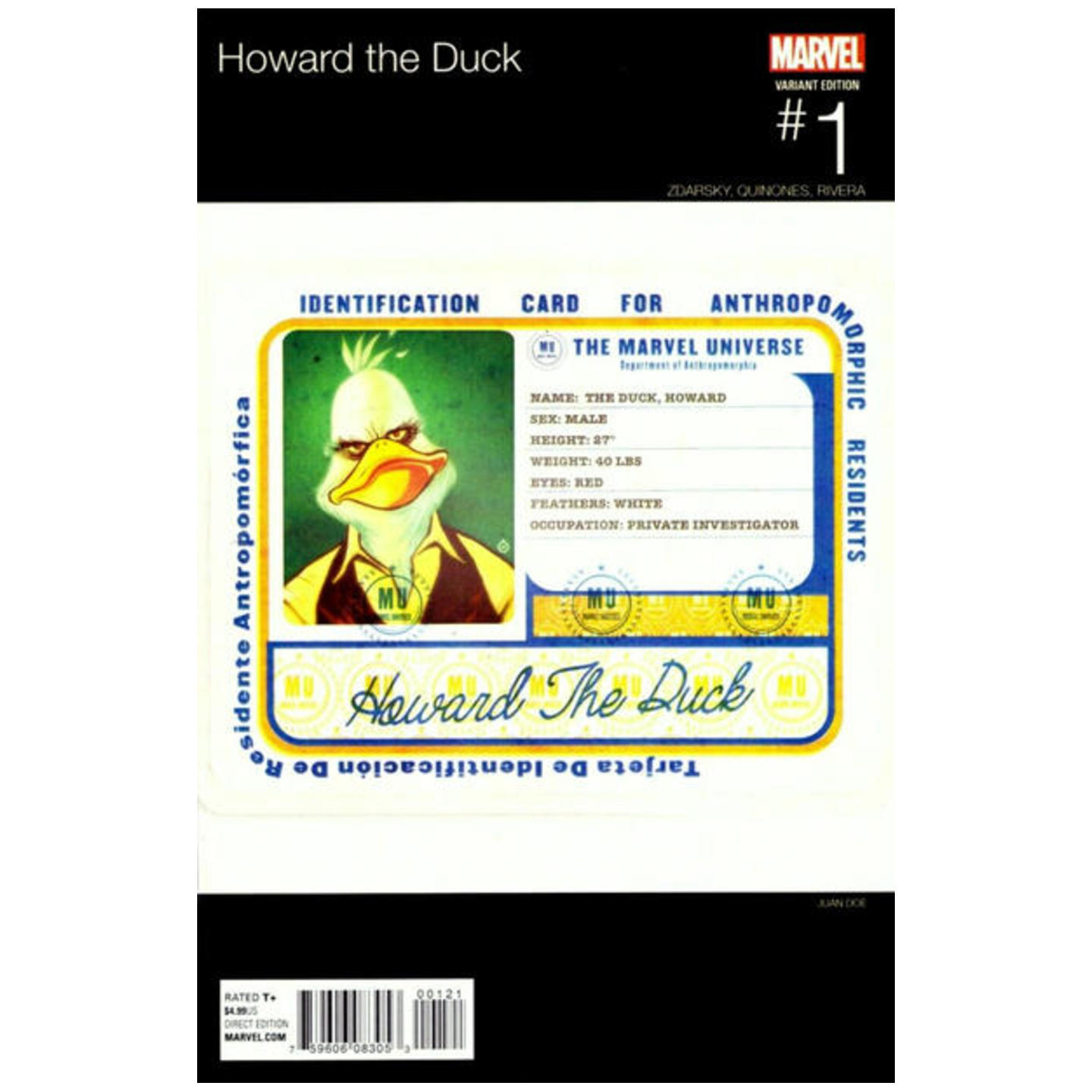 HOWARD THE DUCK 1 HIP HOP VARIANT