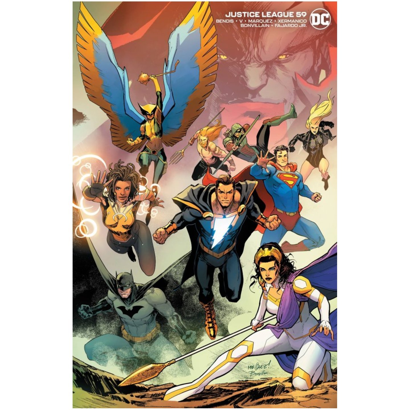 JUSTICE LEAGUE #59 CVR B DAVID MARQUEZ WRAPAROUND VAR