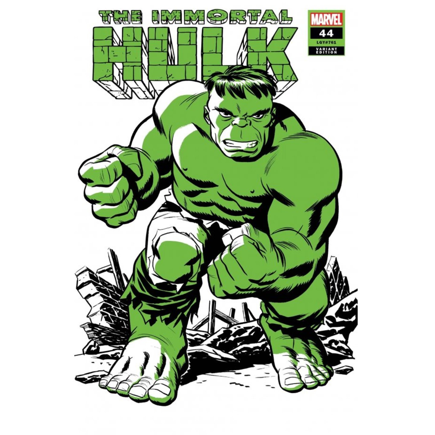 IMMORTAL HULK #44 MICHAEL CHO HULK TWO-TONE VAR