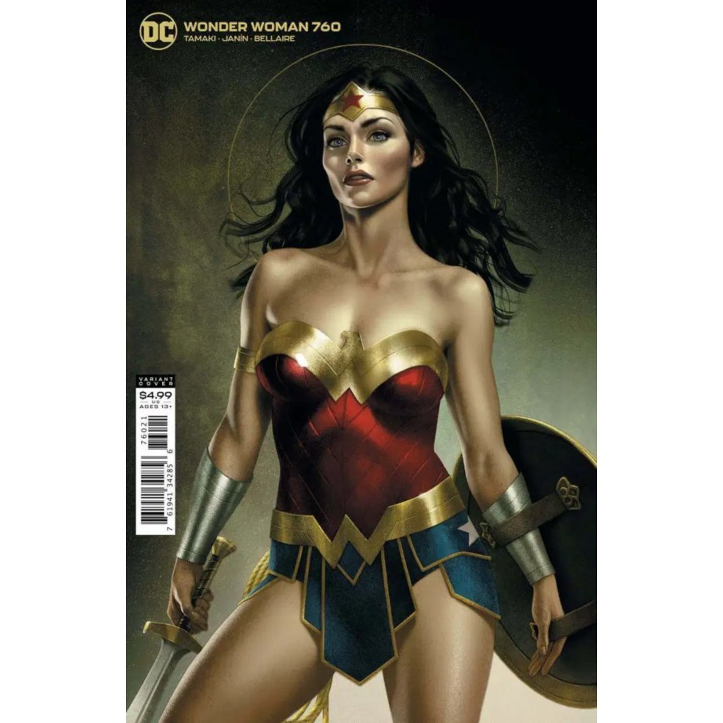 WONDER WOMAN #760 CVR B JOSHUA MIDDLETON CARD STOCK VAR