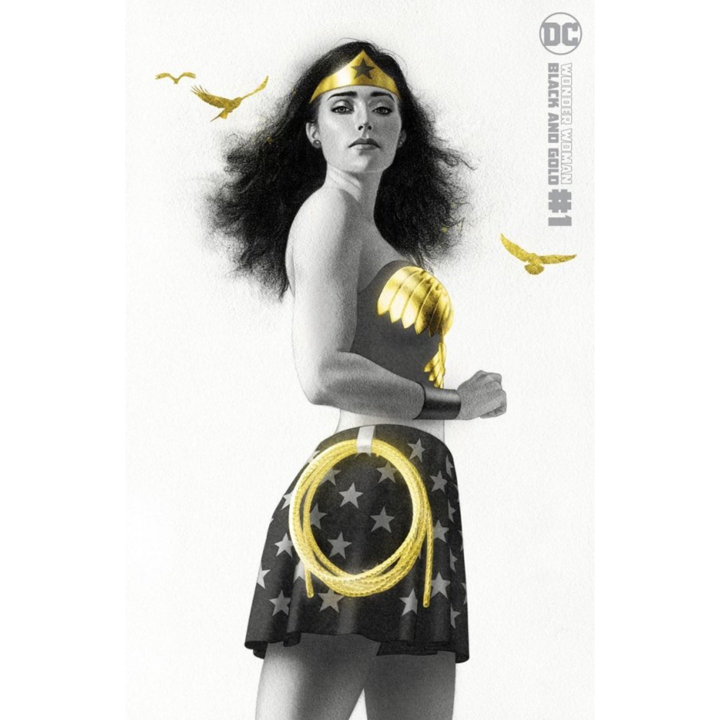 WONDER WOMAN BLACK & GOLD #1 (OF 6) CVR B JOSHUA MIDDLETON VAR