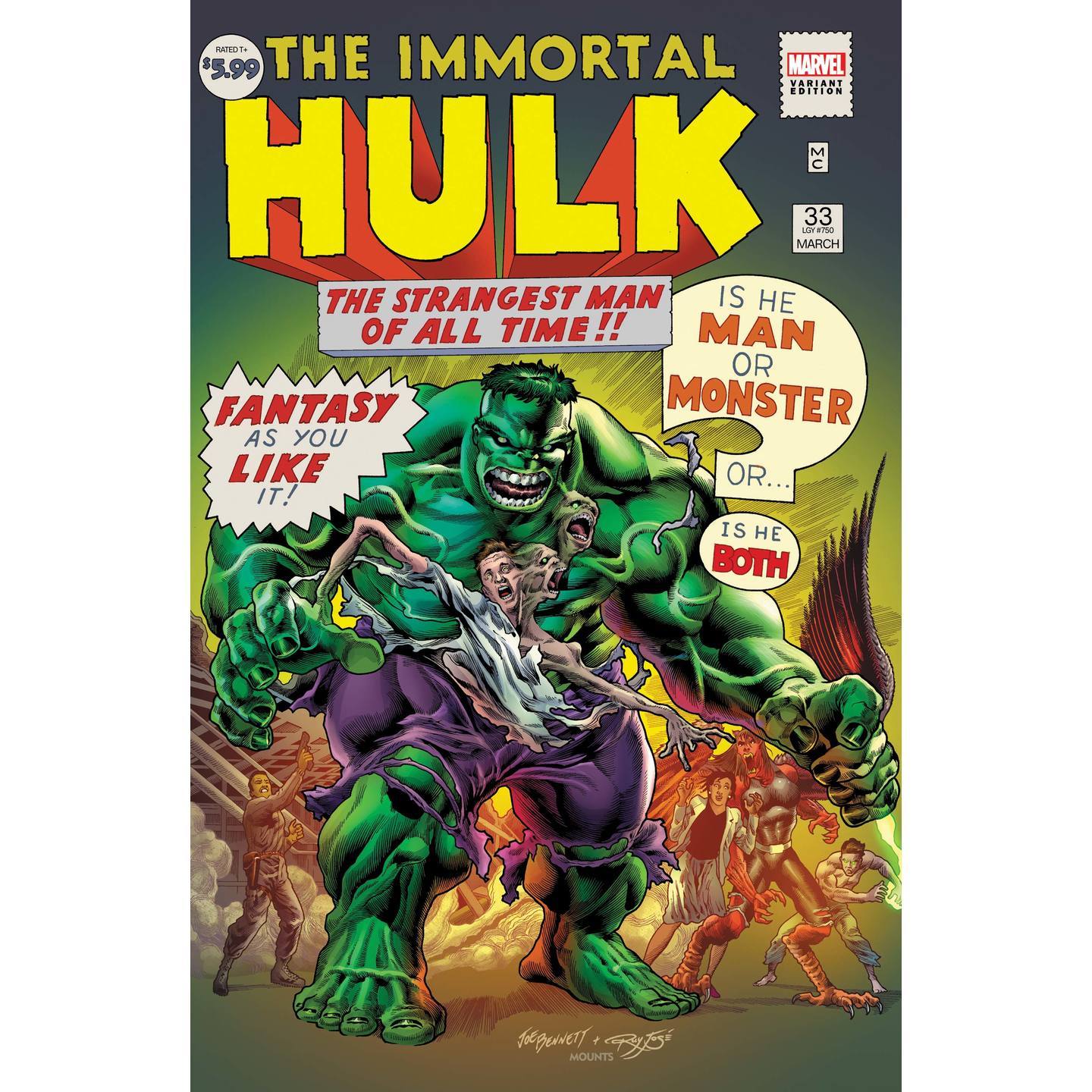 IMMORTAL HULK 33 BENNETT VAR