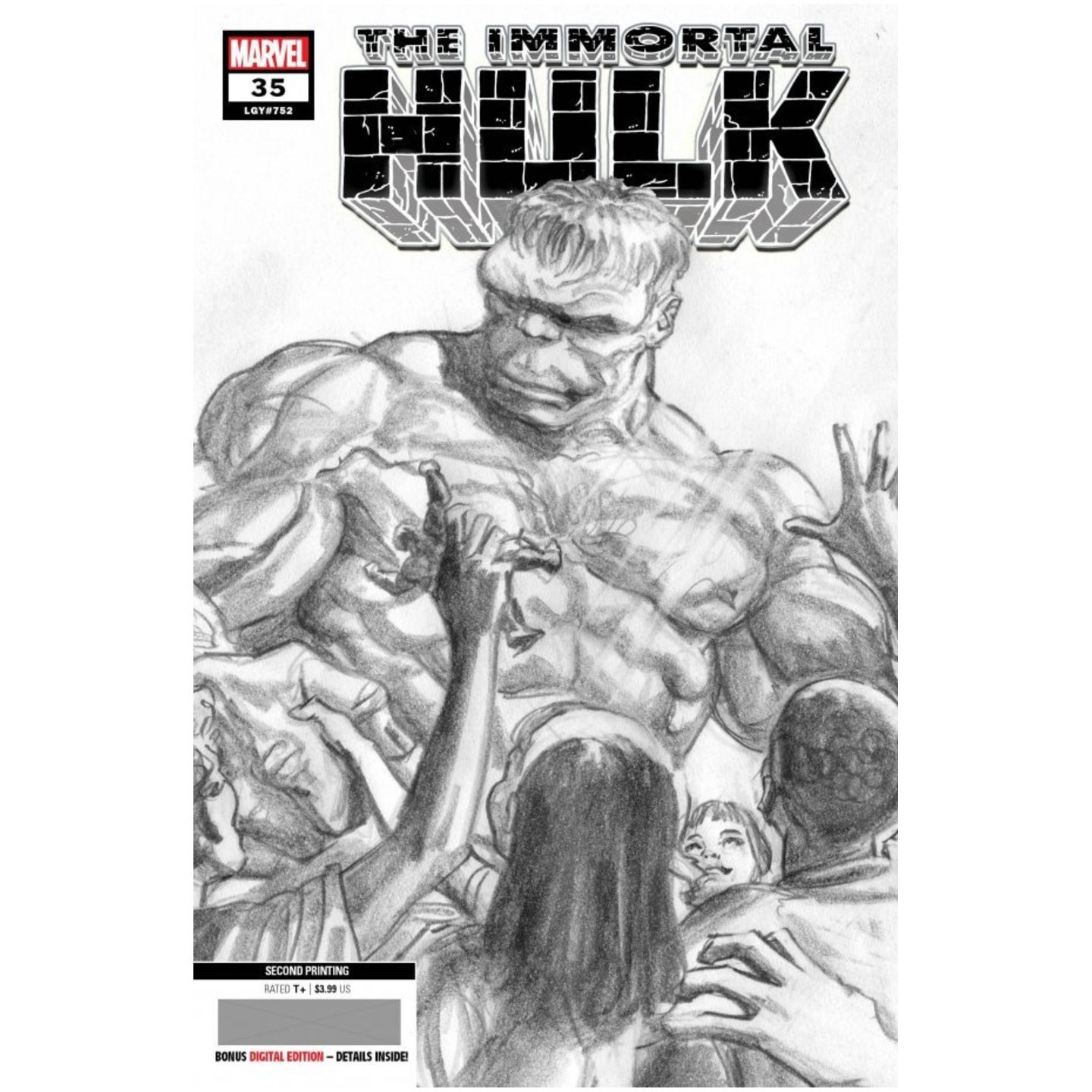 IMMORTAL HULK #35 2ND PTG ALEX ROSS VAR