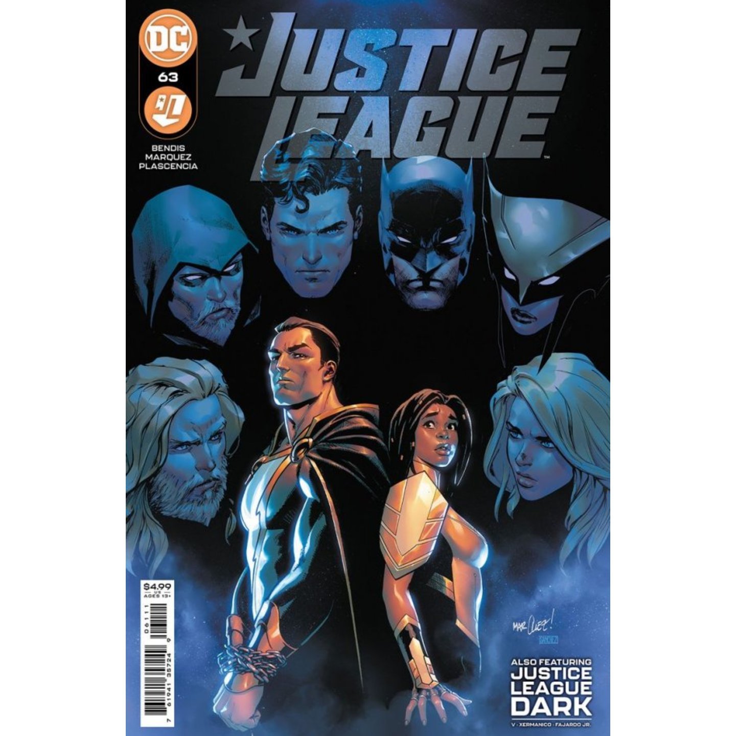 JUSTICE LEAGUE #63 CVR A DAVID MARQUEZ