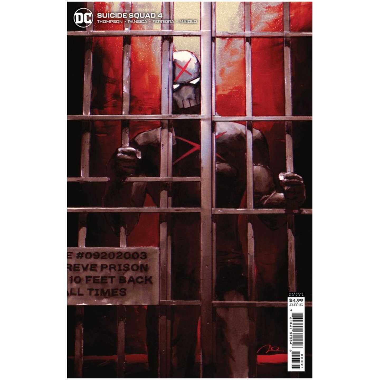 SUICIDE SQUAD #4 CVR B GERALD PAREL CARD STOCK VAR